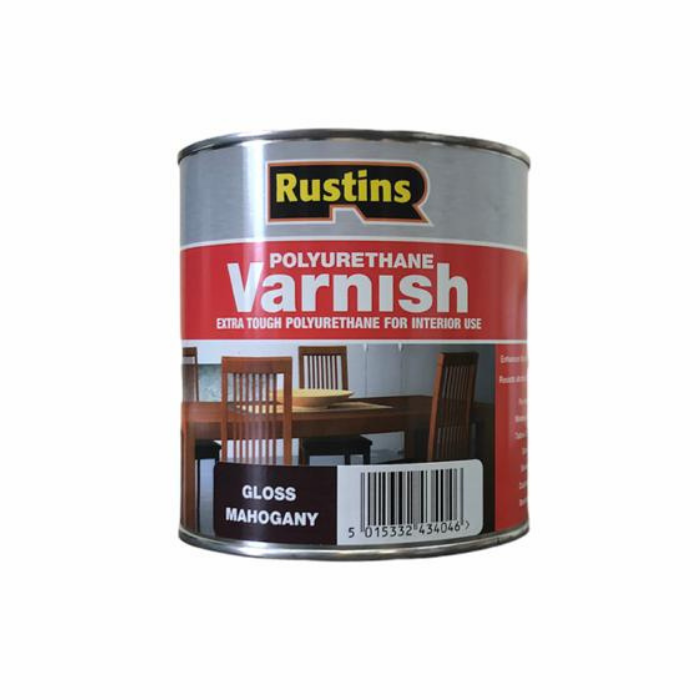 фото Полиуретановый лак махагон rustins / poly varnish gloss mahogany (глянец) 1л