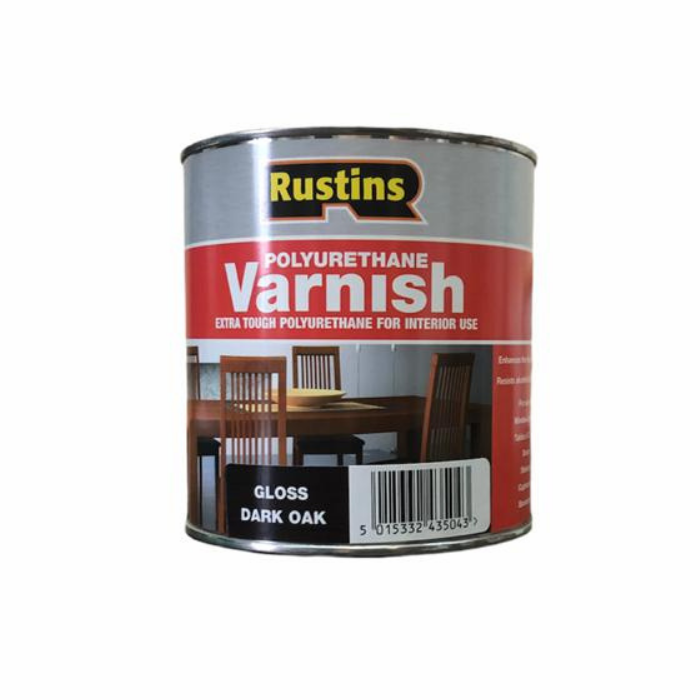 фото Полиуретановый лак темный дуб rustins / poly varnish gloss dark oak (глянец) 1л