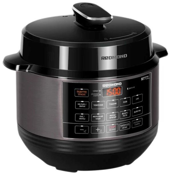 

Мультиварка-скороварка REDMOND RMC-PM388 серебристый; черный, RMC-PM388