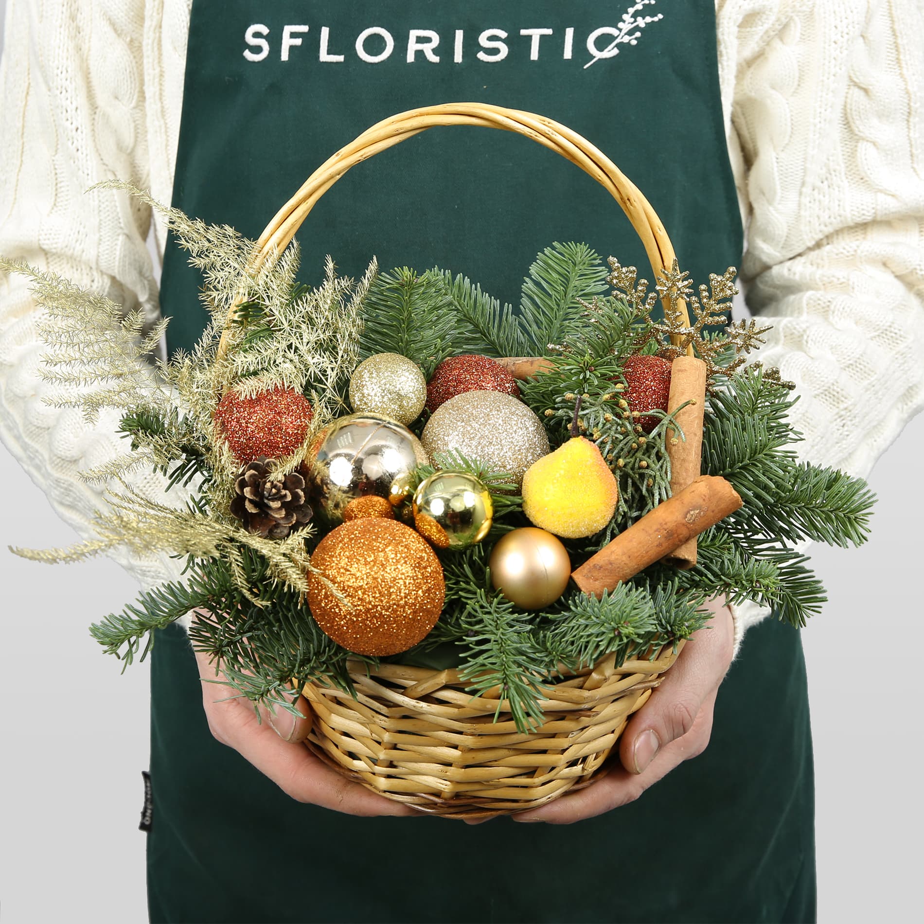 

Цветочная композиция Studio Floristic из нобилиса 1 шт 25 см Янтарная сказка разноцветный