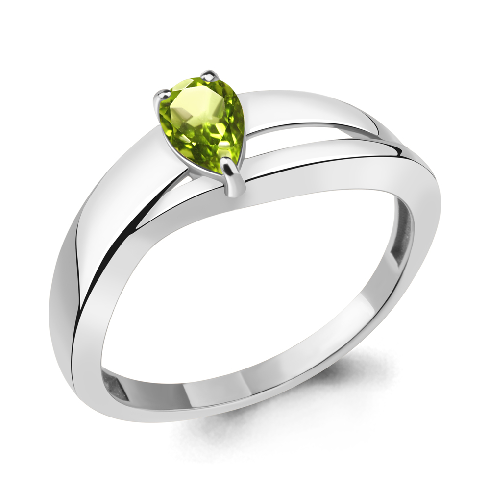 

Кольцо из серебра с хризолитом Aquamarine Aquamarine 6967507_925_р р. 17, 6967507_925_р