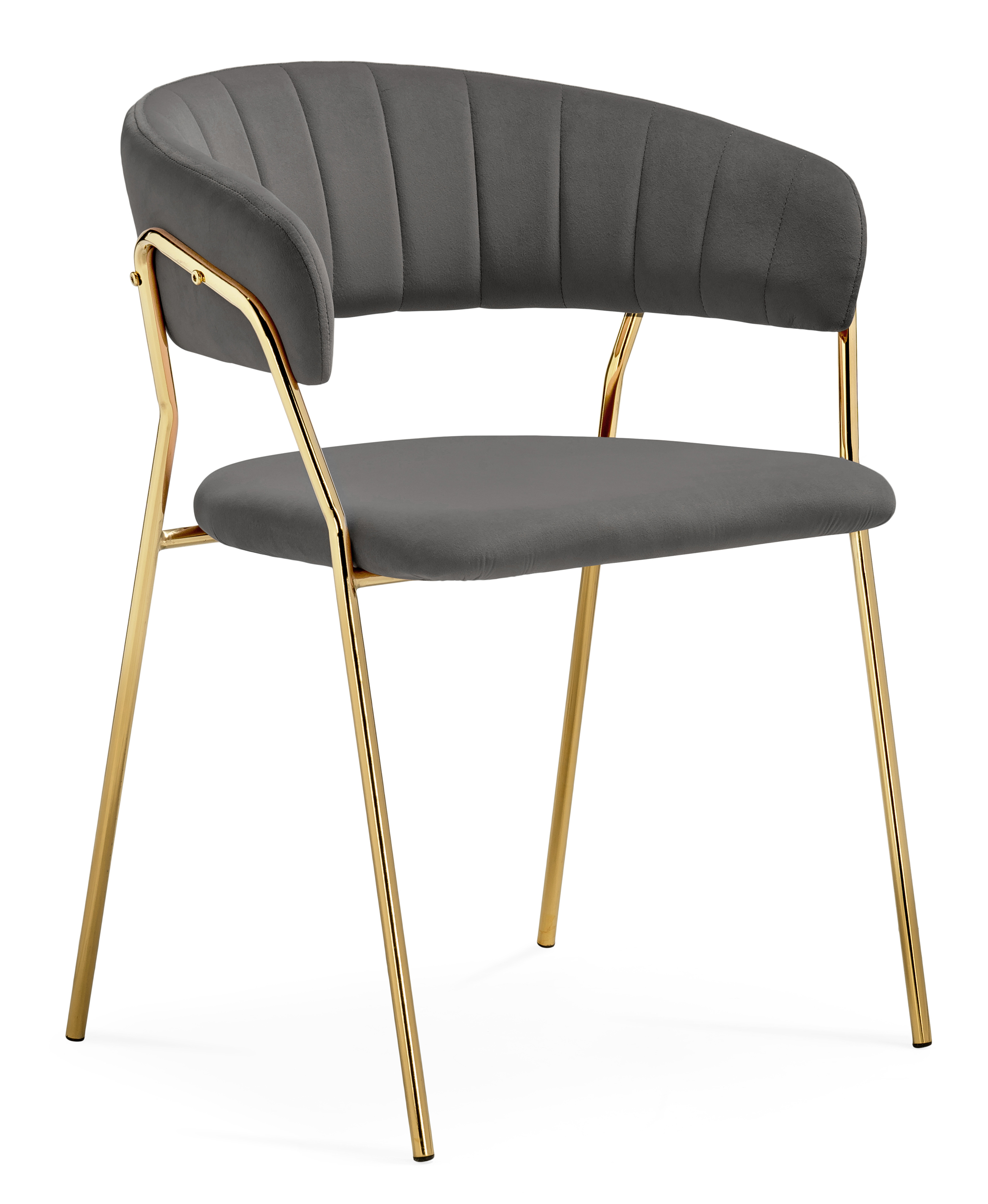 

Стул на металлокаркасе ЛайфМебель Kamelia 1 dark gray/gold, Kamelia 1