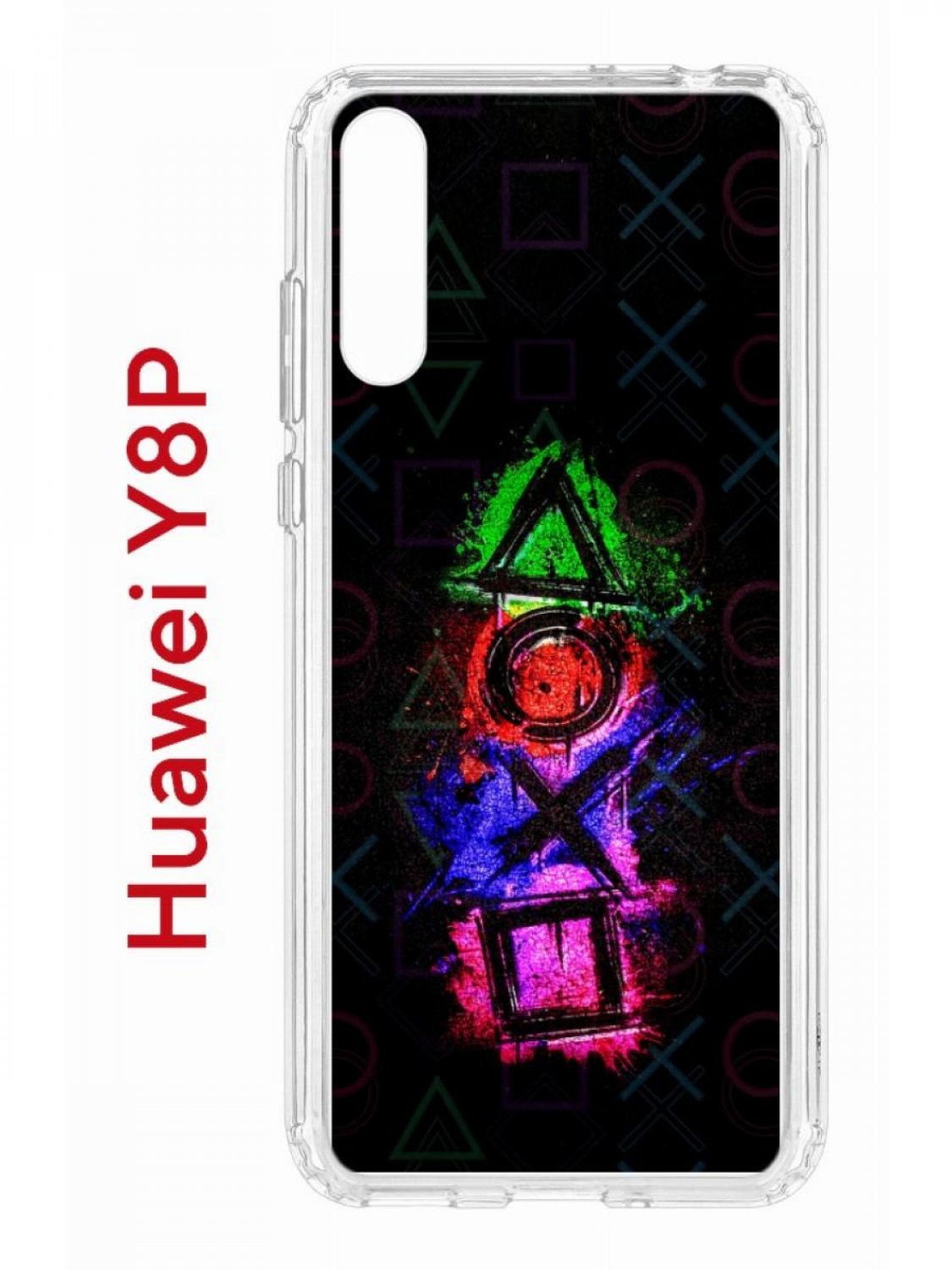Чехол на Huawei Y8P,P Smart S 2020,Honor 30i Kruche Print Гейминг, противоударный бампер