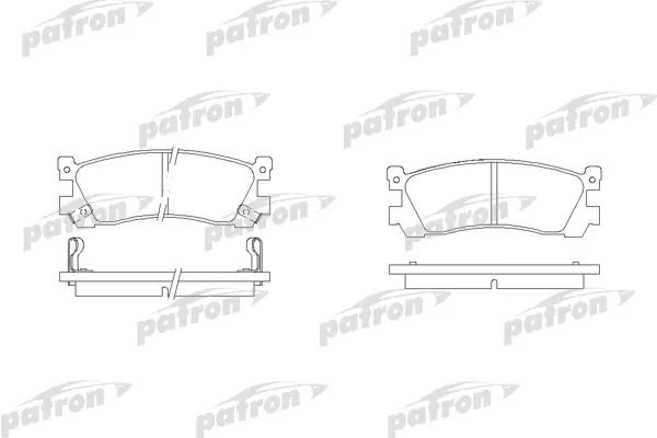 

Колодки тормозные дисковые задн MAZDA: 929 III 87-91 PATRON PBP903