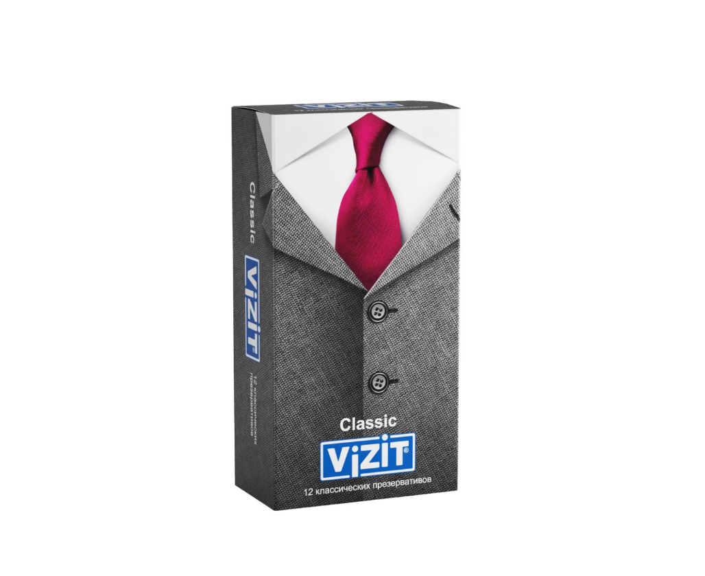 Купить Классические презервативы VIZIT Classic, 12 штук, латекс