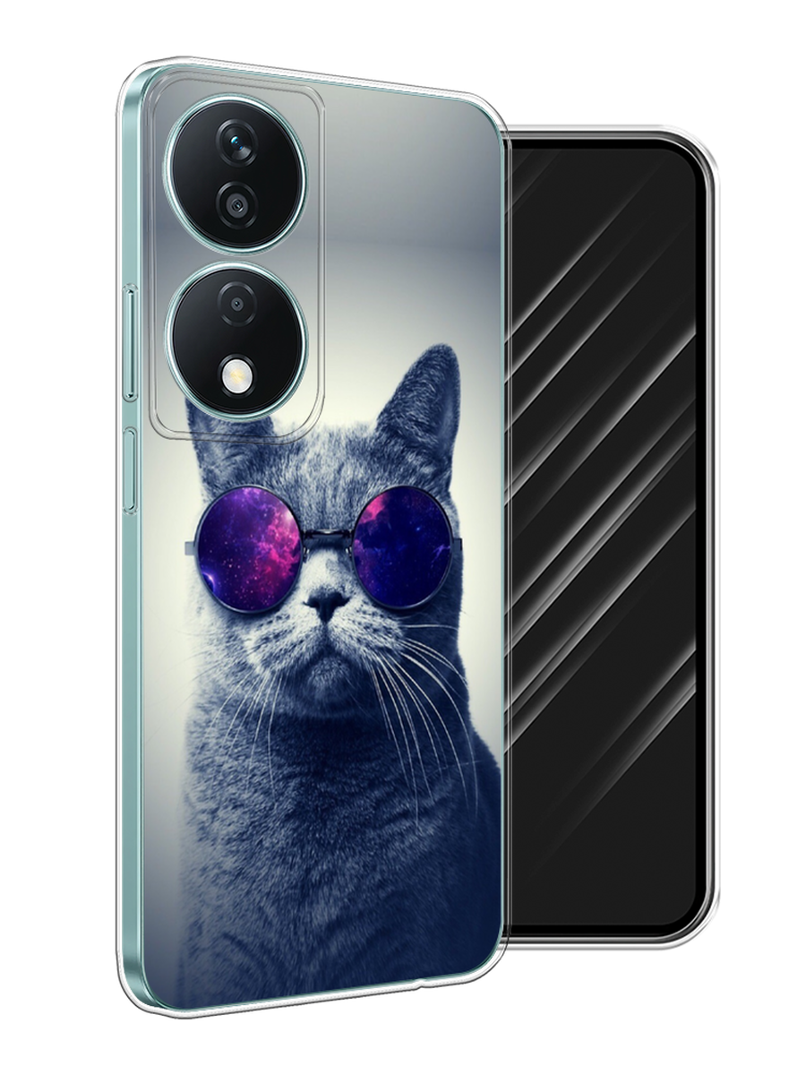 

Чехол Awog на Honor X7B "Космический кот", Бордовый, 6123350-1