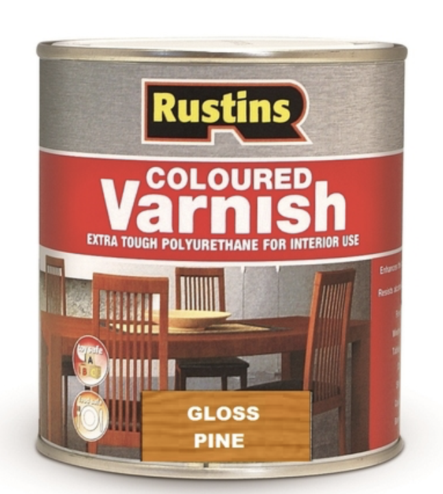 фото Полиуретановый лак античная сосна rustins / poly varnish gloss antique pine (глянец) 1л