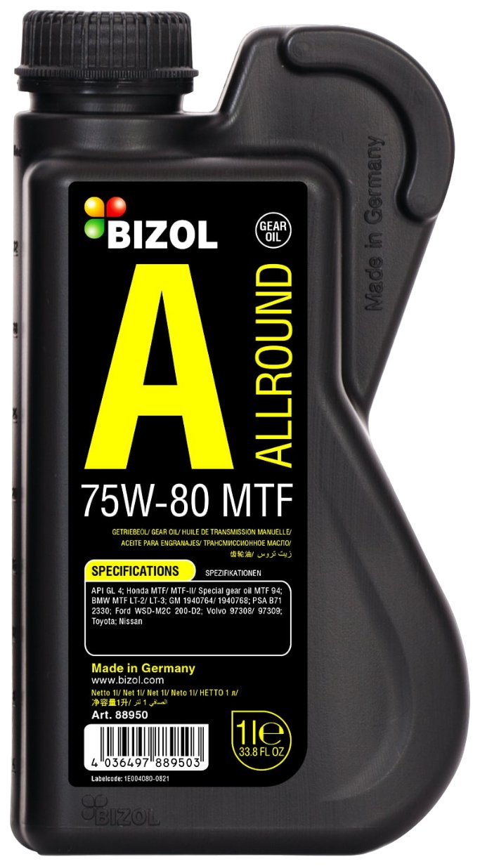 BIZOL 88950 Масло трансмиссионное BIZOL Allround Gear Oil MTF 75W-80 1L () 1шт