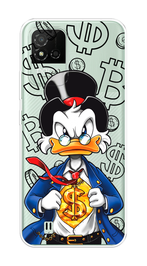 

Чехол на Realme Narzo 50i "Scrooge Goldman", Черный;белый;синий, 2510050-1