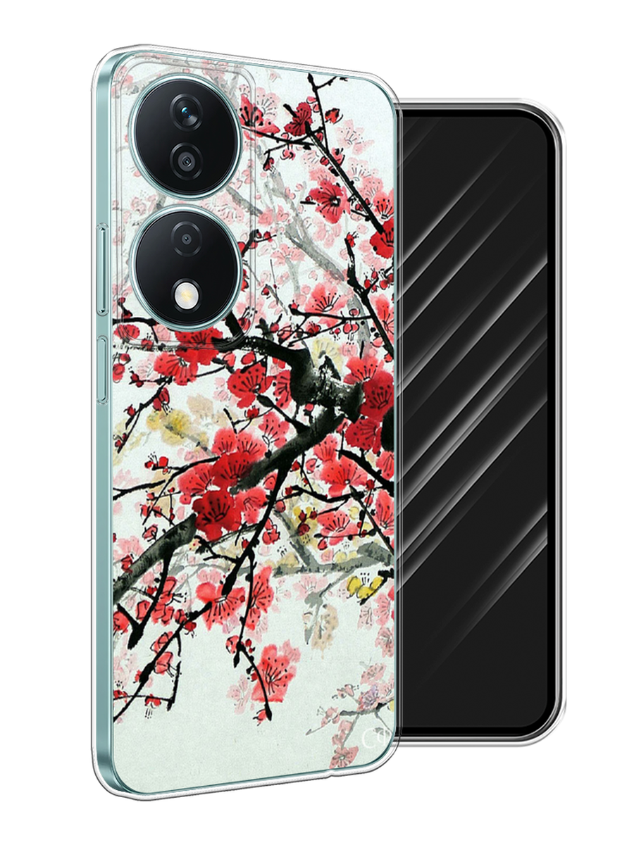 

Чехол Awog на Honor X7B "Сакура", Розовый;черный, 6123350-1