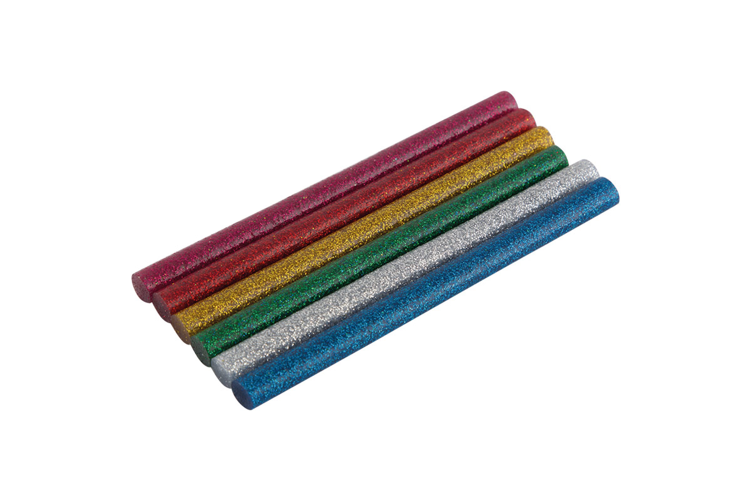 Стержни клеевые цветные Engy 7х100 мм, с блестками, 6 шт стеки для лепки calligrata 4 штуки цветные пакет с подвесом
