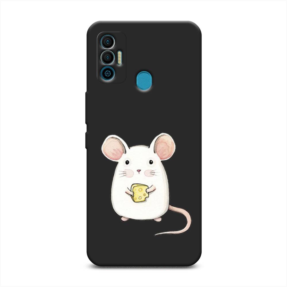 

Чехол Awog 301052-1 для Tecno Spark 7 "Мышка", Белый, 301052-1
