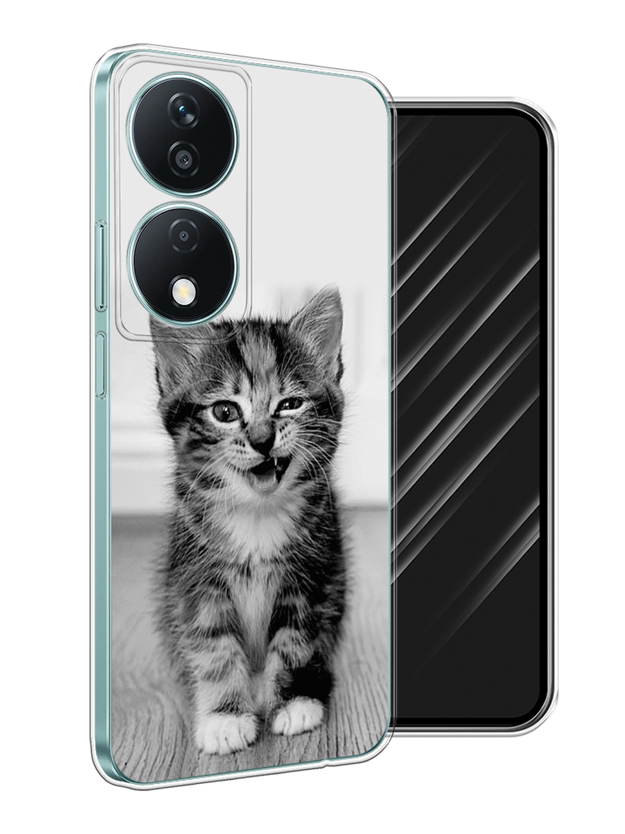 

Чехол Awog на Honor X7B "Подмигивающий котенок", Черный;серый, 6123350-1