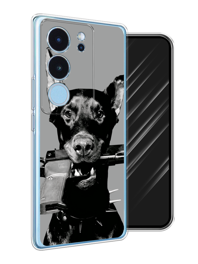 

Чехол Awog на Vivo V29 "Доберман", Серый, 269350-1