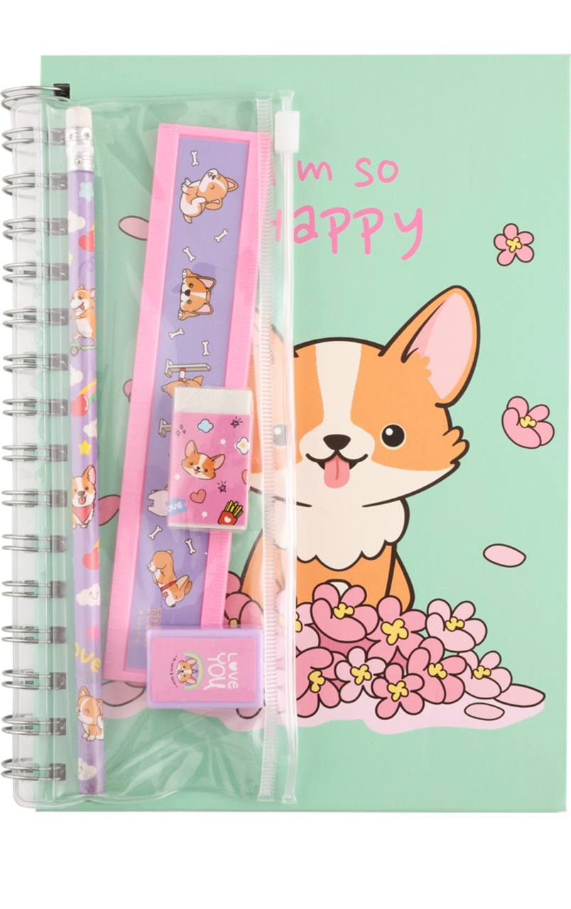 

Набор канцелярских товаров Лента Kids Corgi 5 предметов