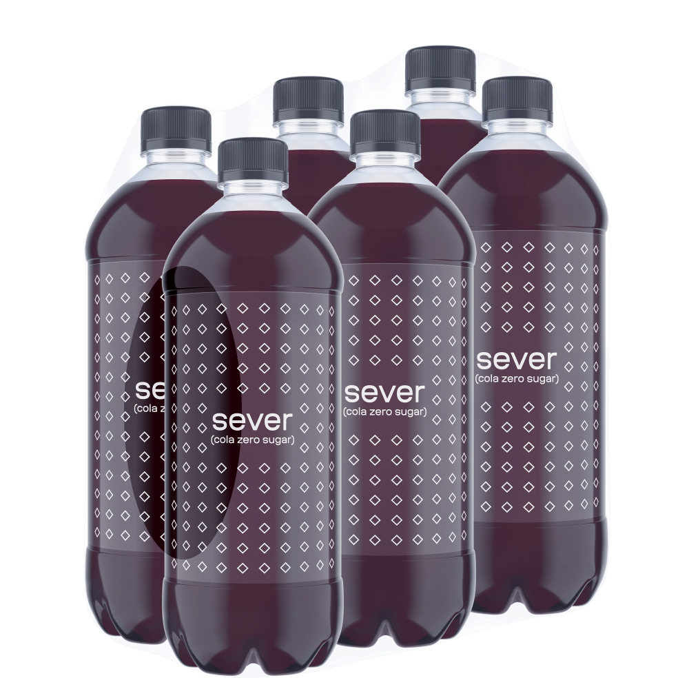 

Напиток газированный Sever "Cola Zero Sugar" 1,0 л. х 6 шт.