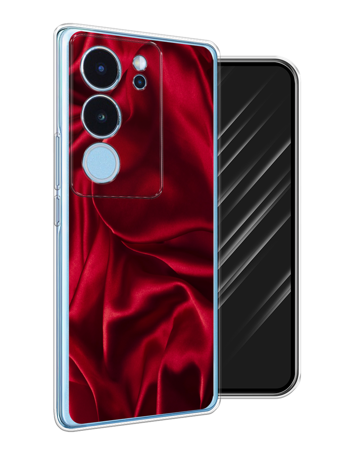 

Чехол Awog на Vivo V29 "Текстура красный шелк", 269350-1
