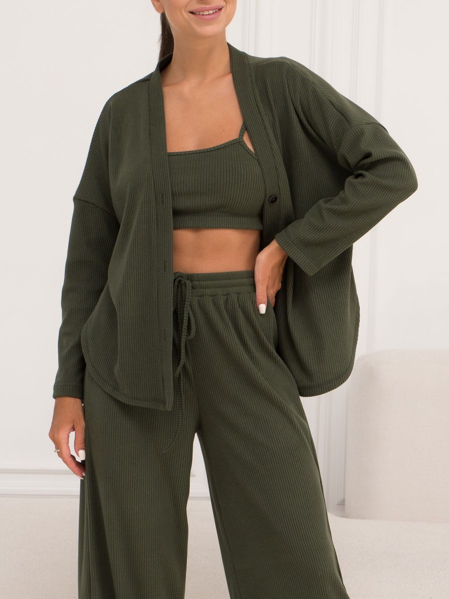 

Пижама женская Mimi Pajamas Brand 100060 хаки 48-50 RU, 100060