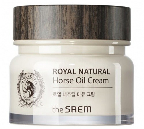 Крем для лица с лошадиным жиром THE SAEM ROYAL NATURAL HORSE OIL CREAM 80 мл deoproce тонер с гиалуроновой кислотой и лошадиным жиром horse oil hyalurone toner 380 мл