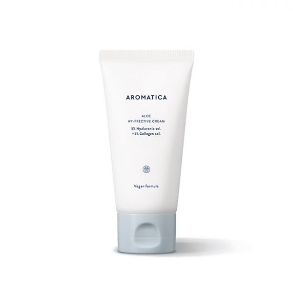 фото Крем для лица aromatica aloe hy-ffective cream 5% hyaluronic sol. + 5% collagen sol 85 мл