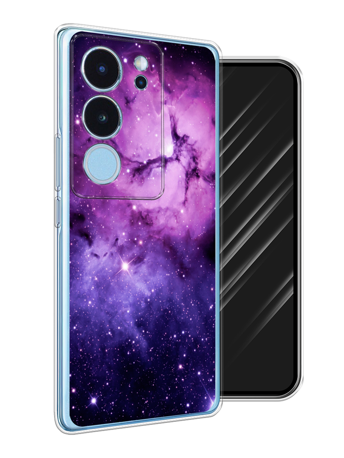 

Чехол Awog на Vivo V29 "Космос 18", Фиолетовый;черный;белый, 269350-1