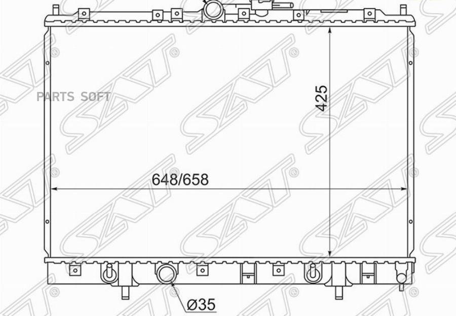 

Радиатор Mitsubishi Pajero Io/Pinin 1.8/2.0 98-07 Sat арт. MC00012
