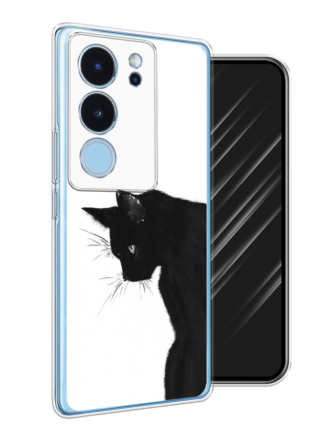 

Чехол Awog на Vivo V29 "Black cat", Черный;белый, 269350-1