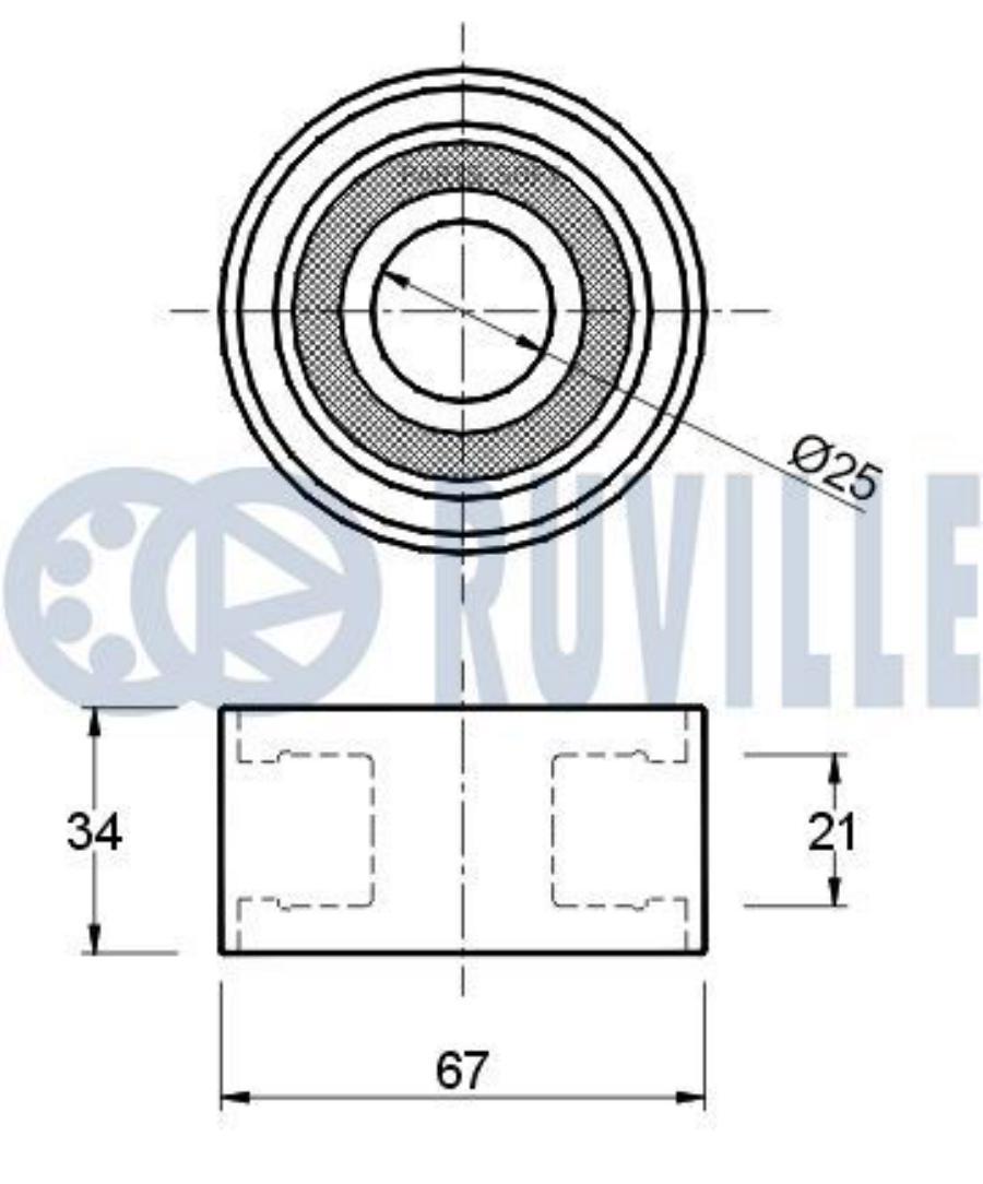 

Ролик Ремня Грм Peugeot/Fiat/Citroen 2.5,2.8hdi Ruville арт. 540017