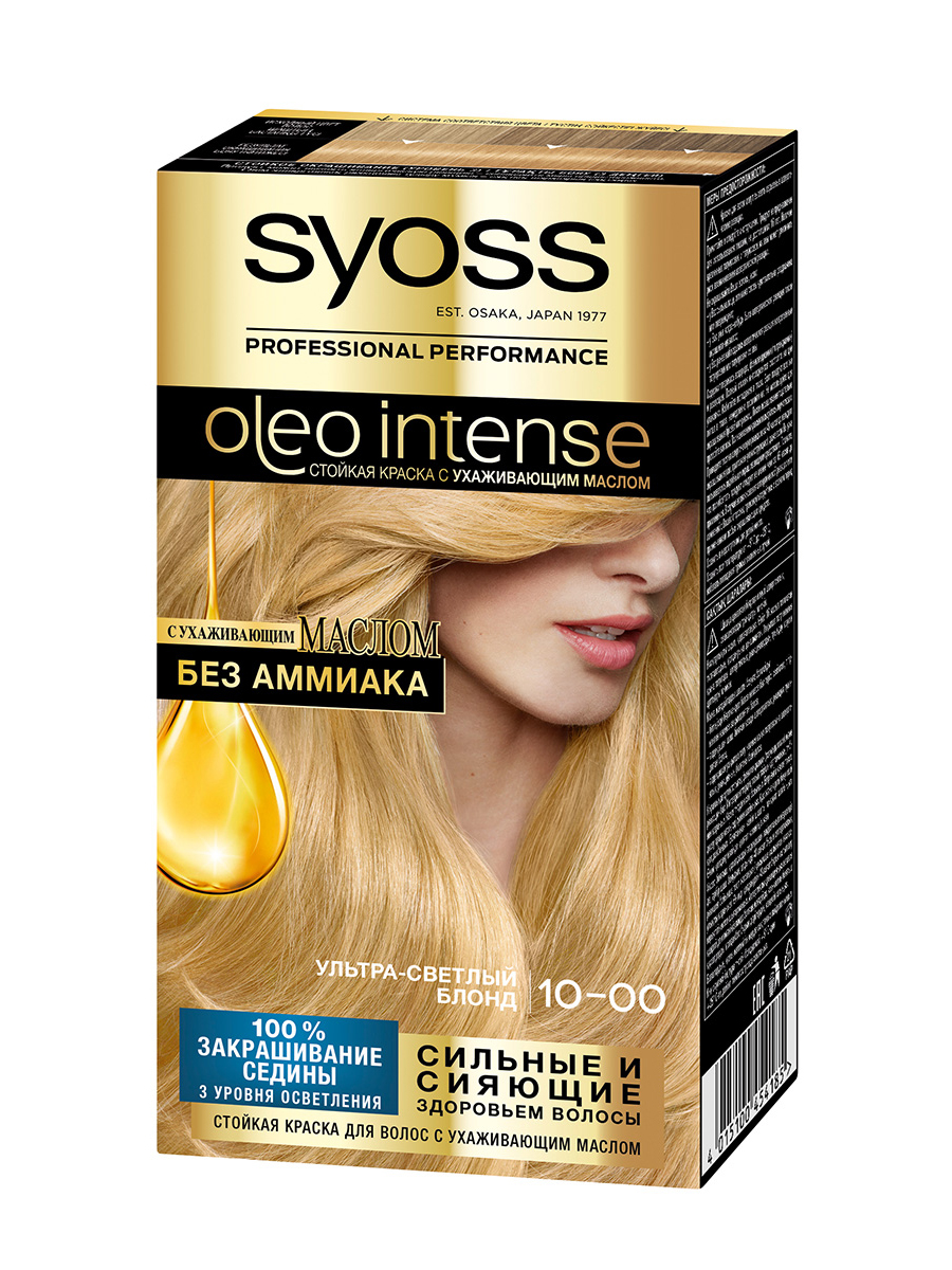 фото Краска для волос syoss oleo intense 10-00 ультра-светлый блонд 115 мл