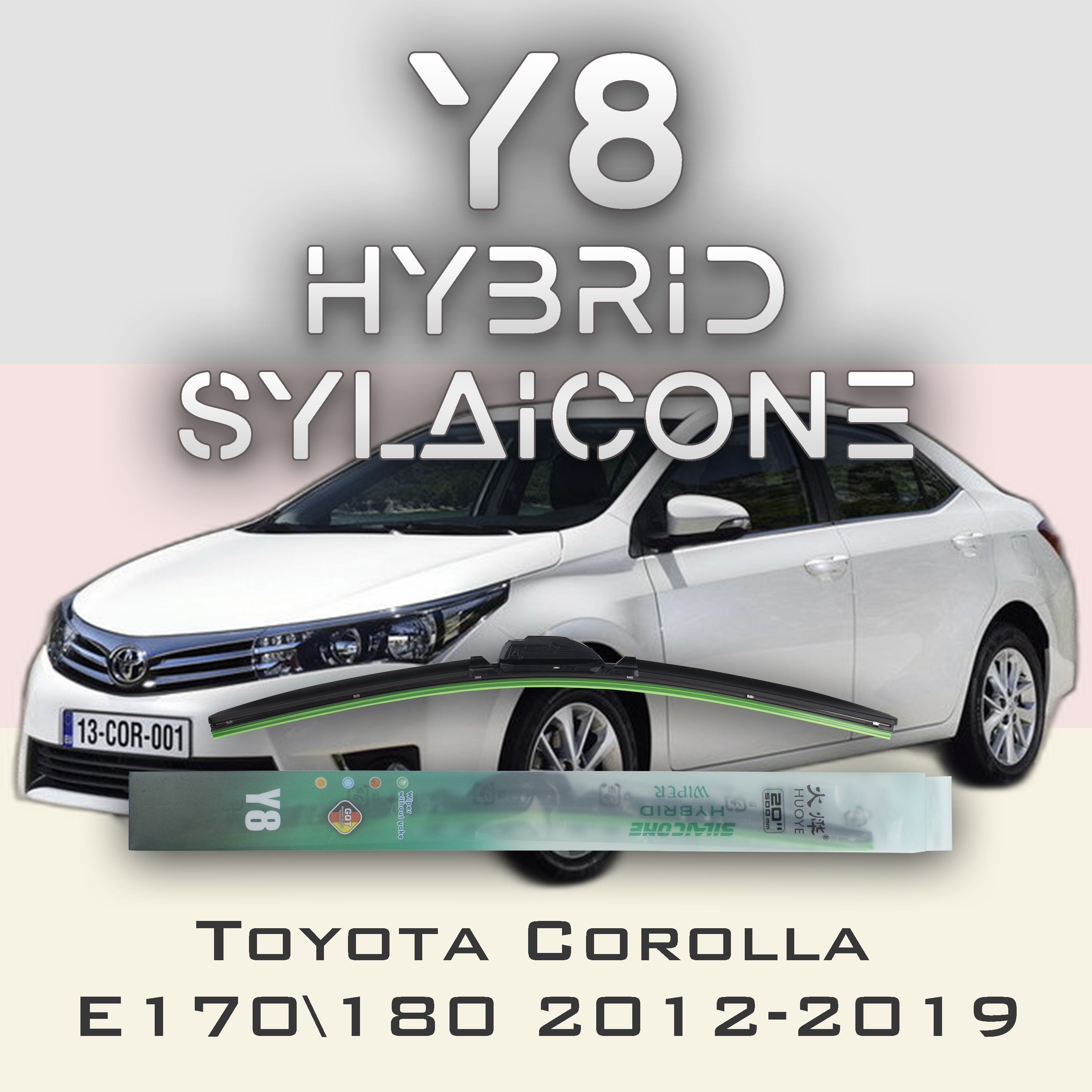 

Комплект щеток стеклоочистителя HUOYE Y8-Toyota Corolla E170\E180 2012-2019, Y8