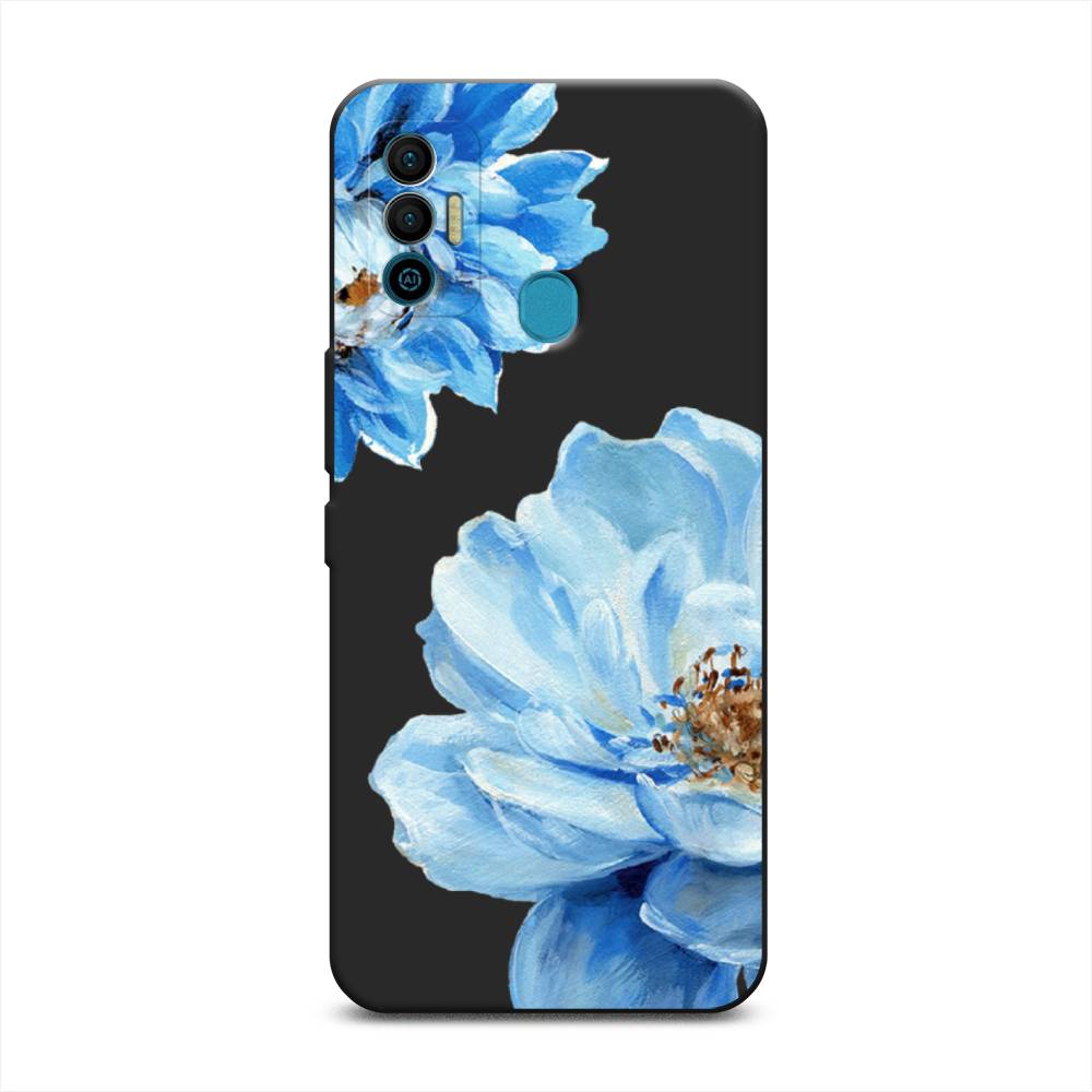 

Чехол Awog 301052-1 для Tecno Spark 7 "Голубые клематисы", Голубой, 301052-1