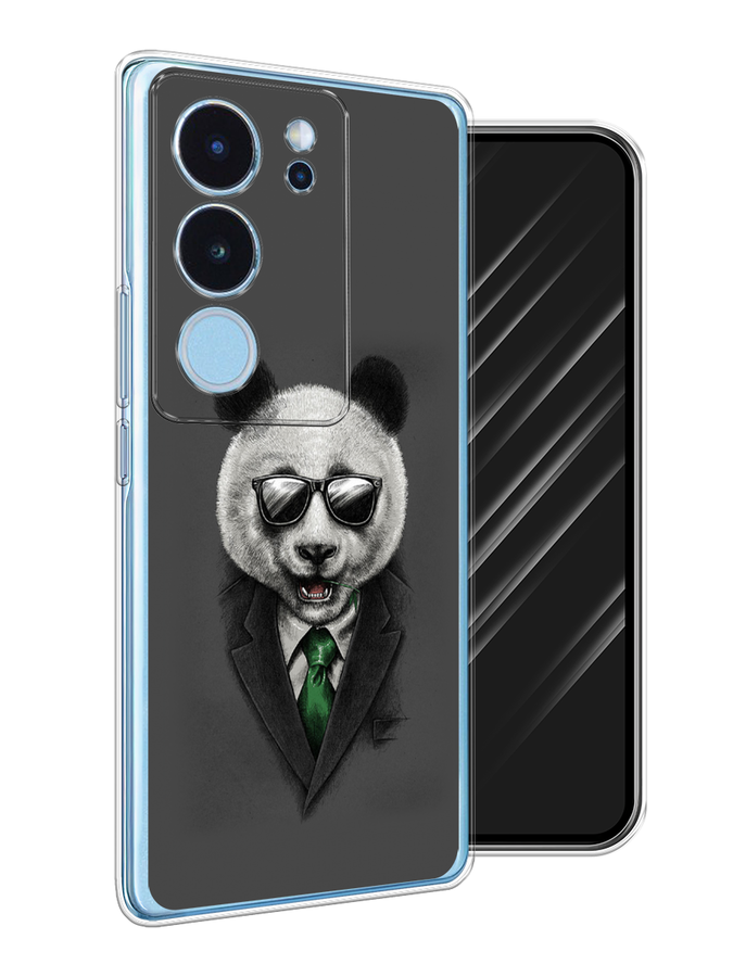 

Чехол Awog на Vivo V29 "Деловая панда", Серый;зеленый, 269350-1