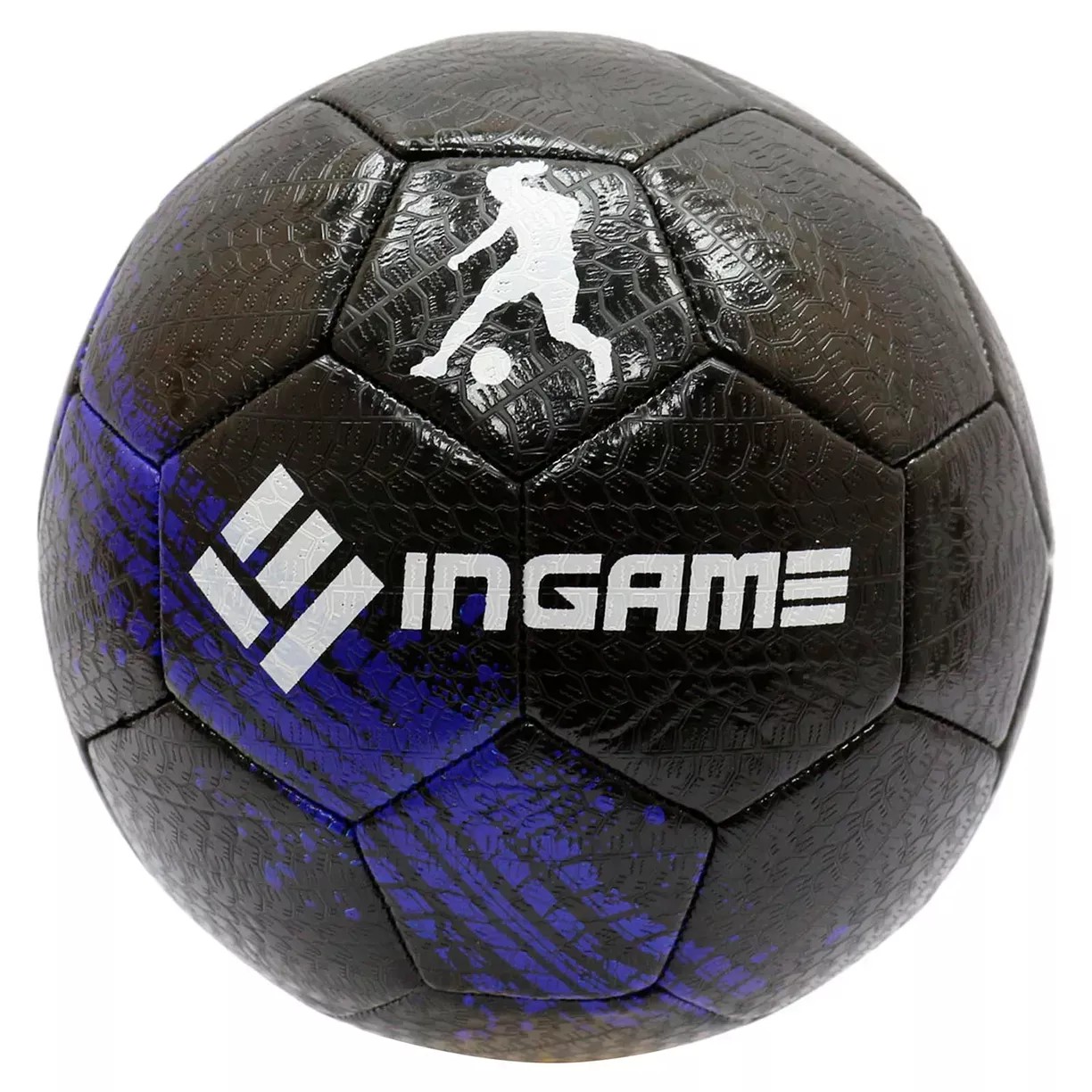 Мяч футбольный INGAME UNDERGROUND, №5, (черно-синий)