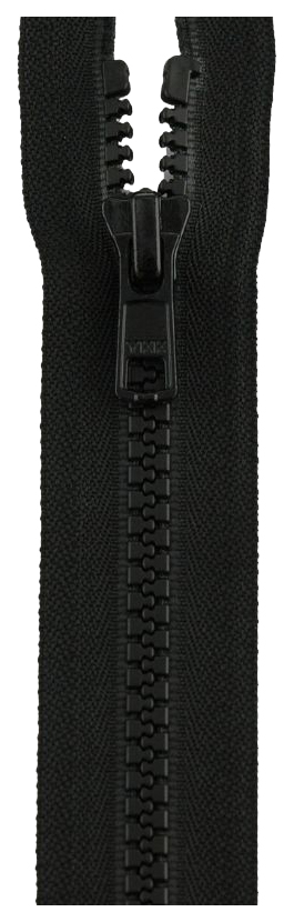 

Застежка-молния YKK 4335956/55, 580 черный тип 5 (5,7мм), разъемная, длина 55см