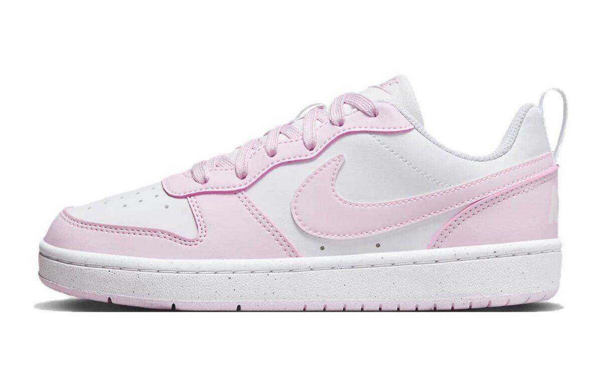 

Кеды унисекс Nike Court Borough GS белые 36 EU, Белый, Court Borough GS