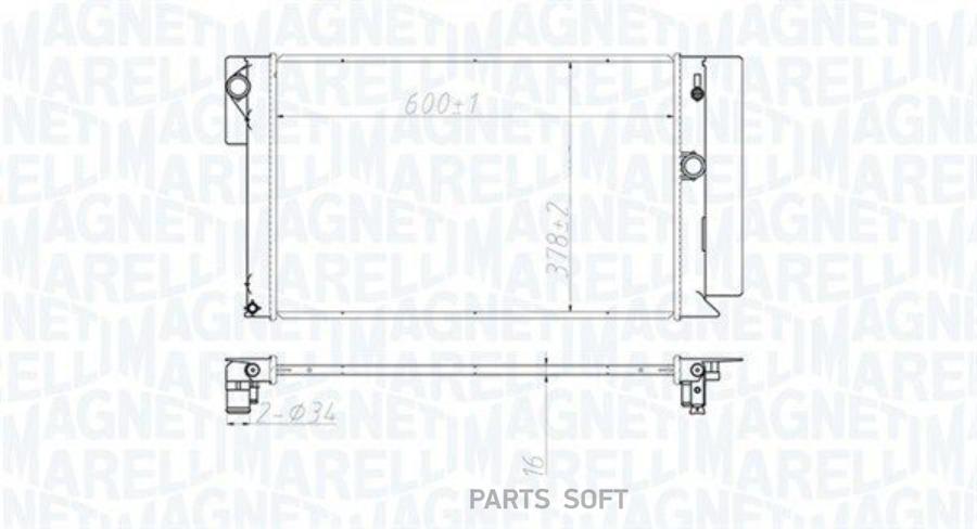 

Радиатор [600X376] Magneti Marelli 350213173100