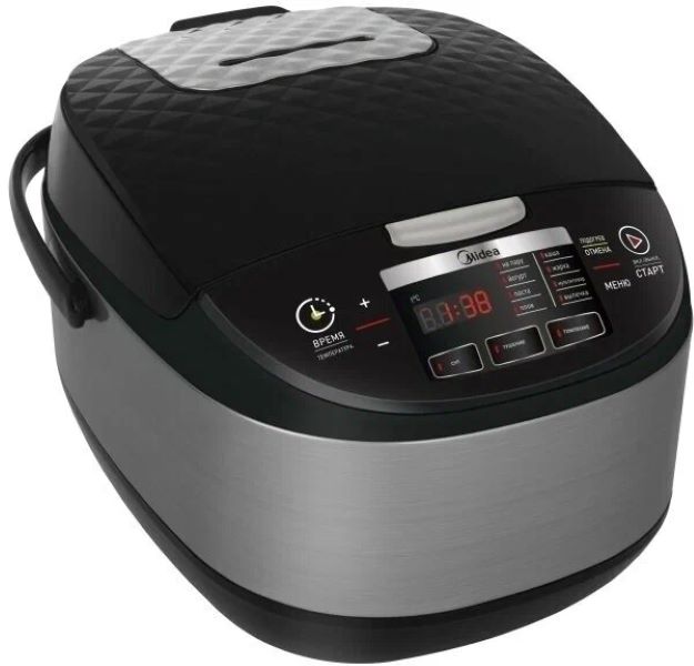 

Мультиварка Midea MPC-6020 серебристый; черный, MPC-6020