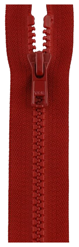 

Застежка-молния YKK 4335956/55, 520 гранат тип 5 (5,7мм), разъемная, длина 55см, Красный