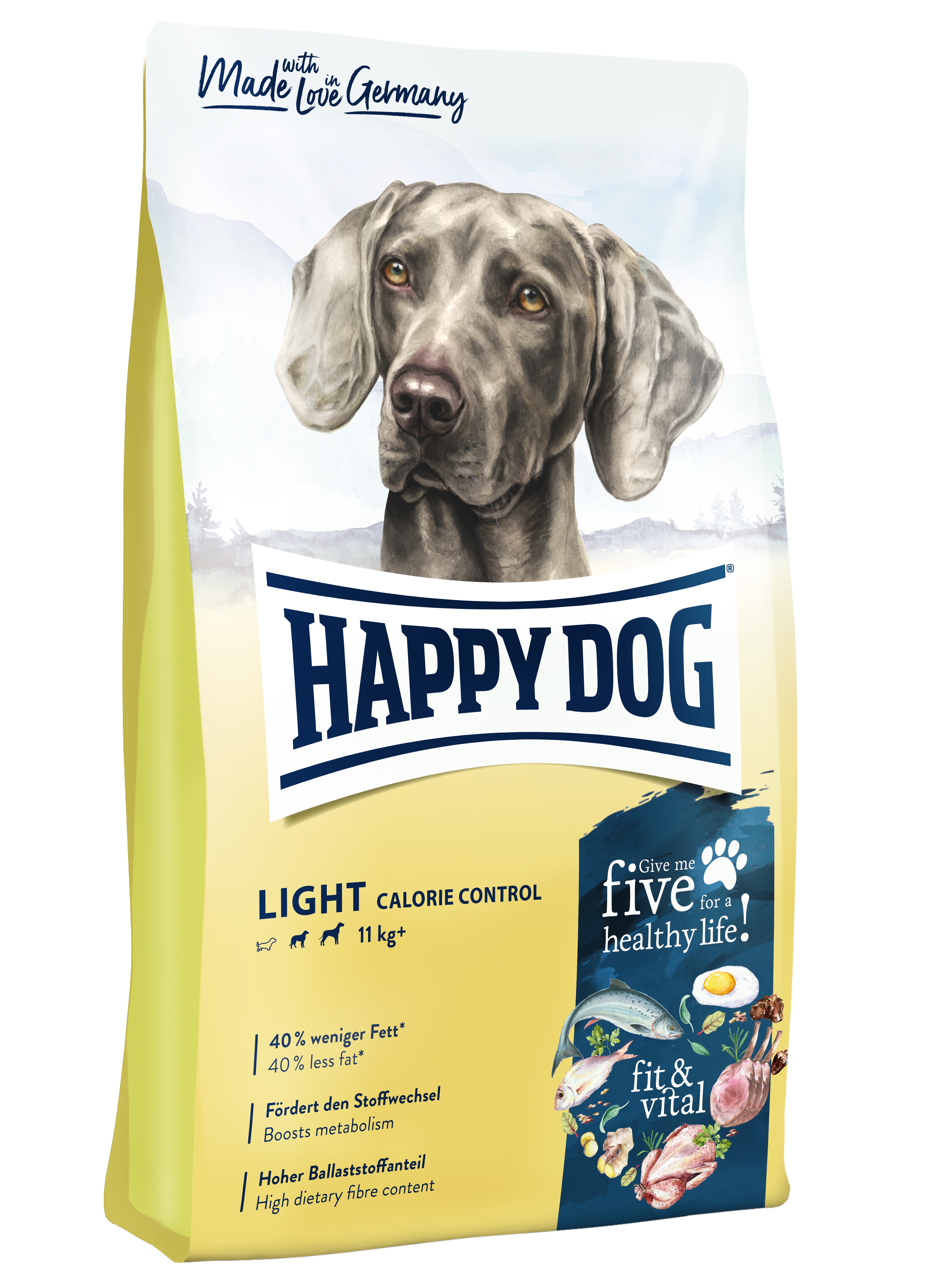 фото Сухой корм для собак happy dog supreme fit&vital light calorie control ягненок, птица 12кг