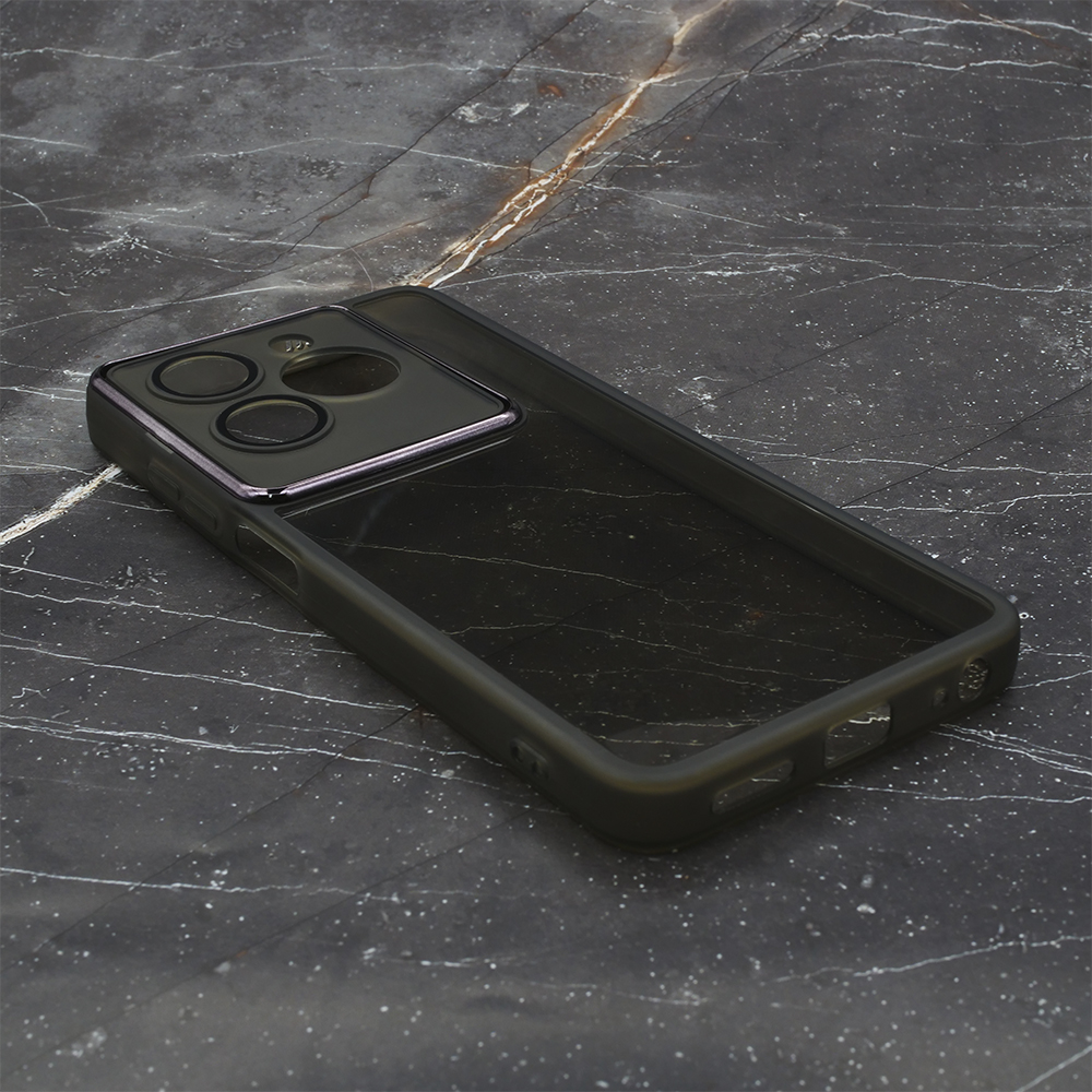 

Силиконовый чехол с защитой для объектива камеры Tecno Spark 20/20C прозрачно-черный