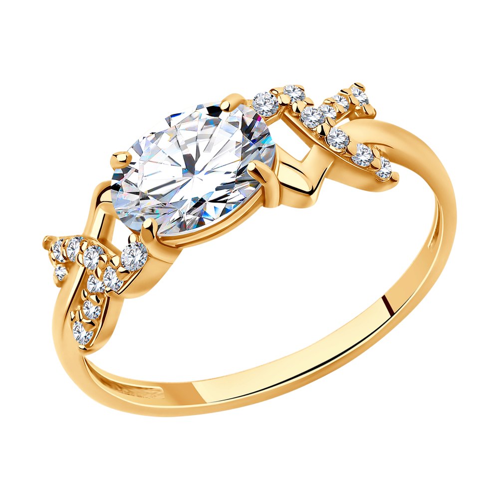 

Кольцо из серебра с фианитом р. 16 SOKOLOV 93010076, 93010076