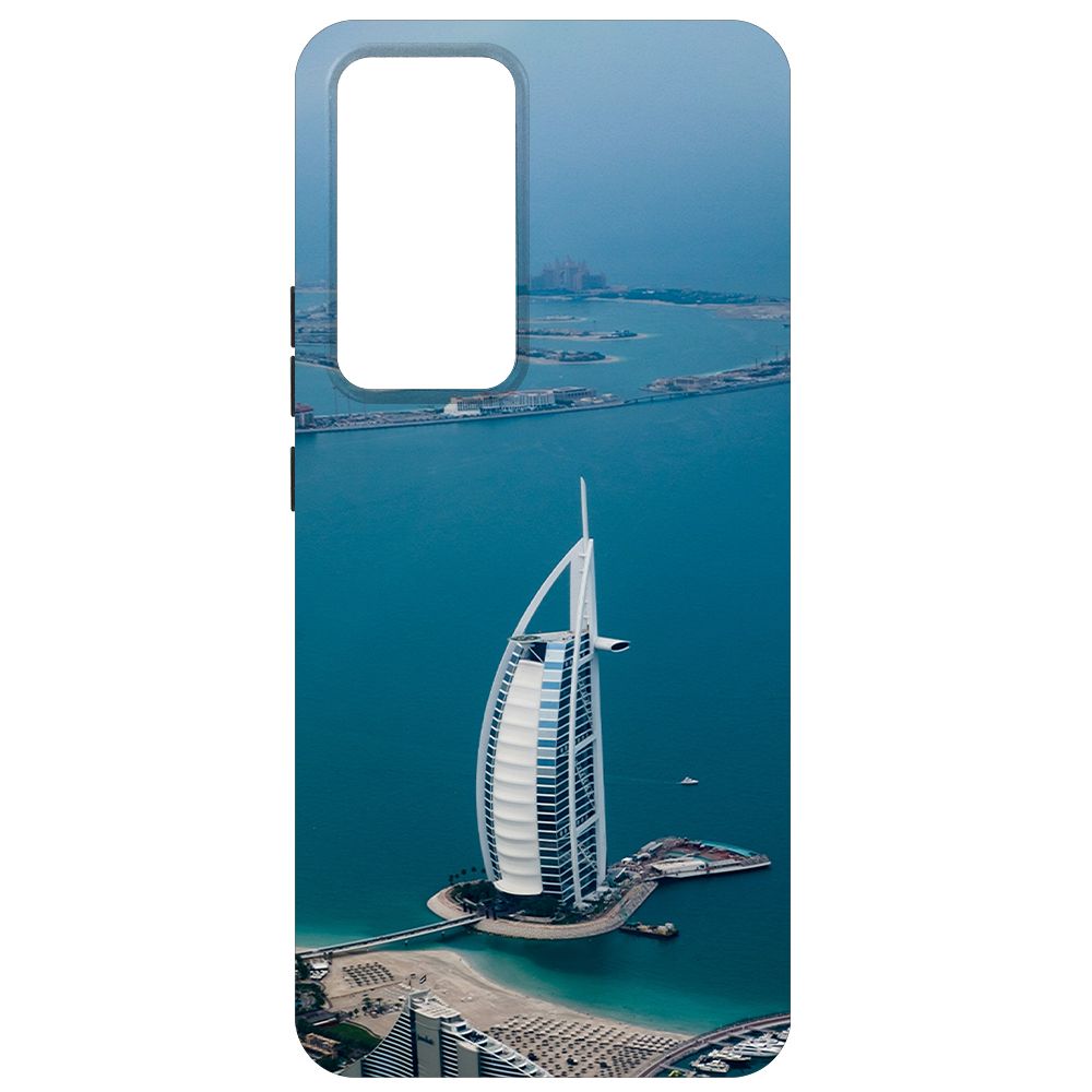 Чехол-накладка Krutoff Soft Case ОАЭ, Бурдж-эль-Араб для Xiaomi 12T Pro черный