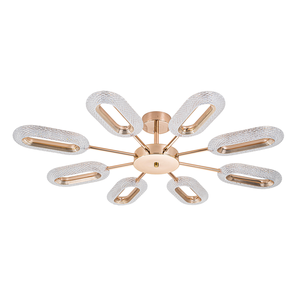 

Потолочная люстра ARTE LAMP OVALE A2489PL-8GO, OVALE