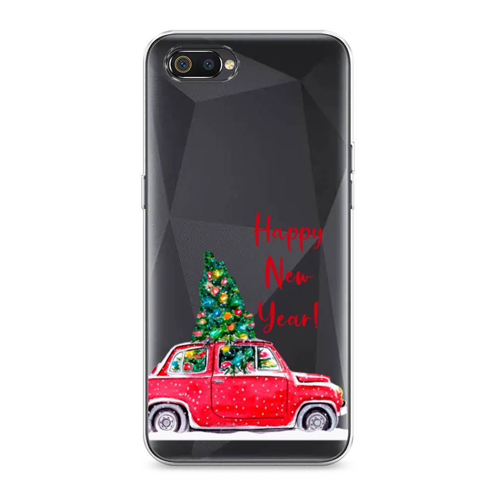 

Чехол на Realme C2 "Happy New Year", Красный;зеленый, 251150-5