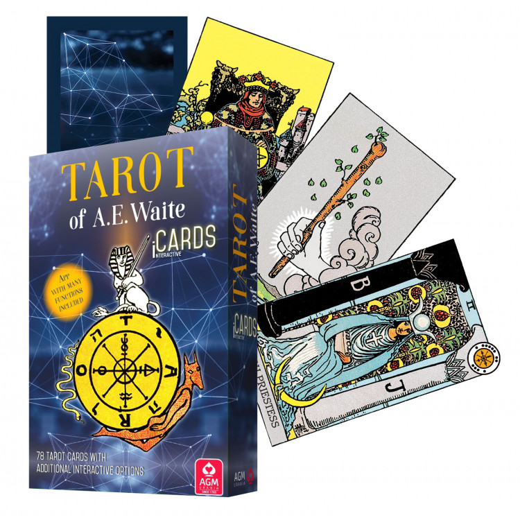 

Карты Таро "Waite Tarot icards" AGM Urania / Интерактивные Карты Уэйта, Синий