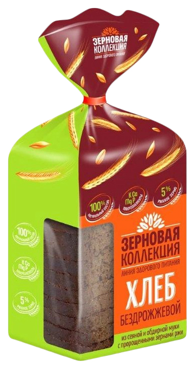Хлеб серый Волжский пекарь Здоровая коллекция 250 г