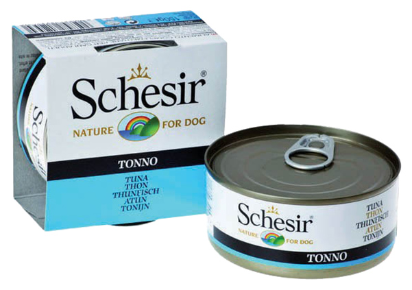 

Консервы Schesir с тунцом для собак, 10 шт по 150 г