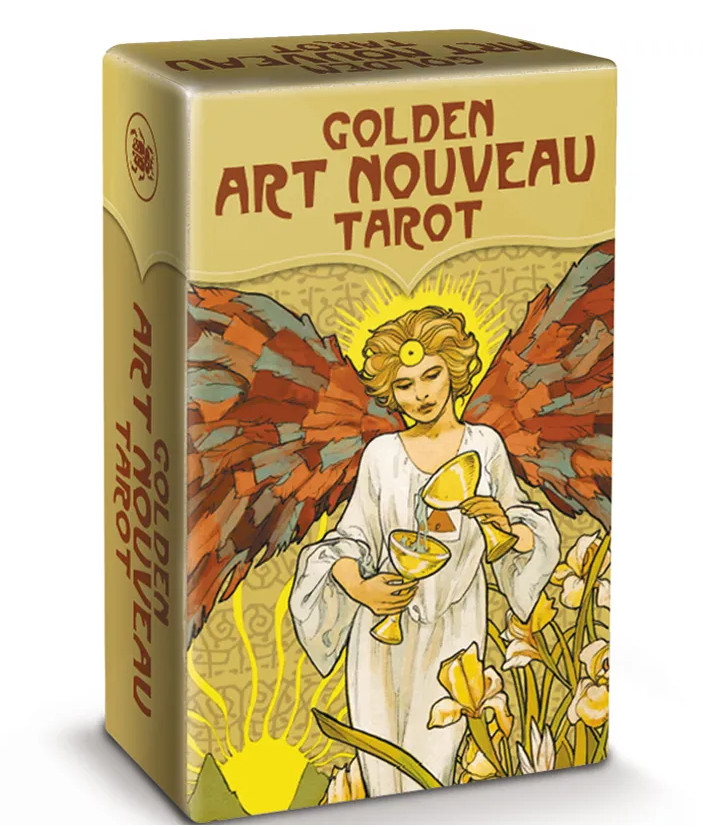 

Карты Таро Golden art Nouveau Tarot mini (New Edition - Gold Printing ink) Lo Scarabeo, Желтый