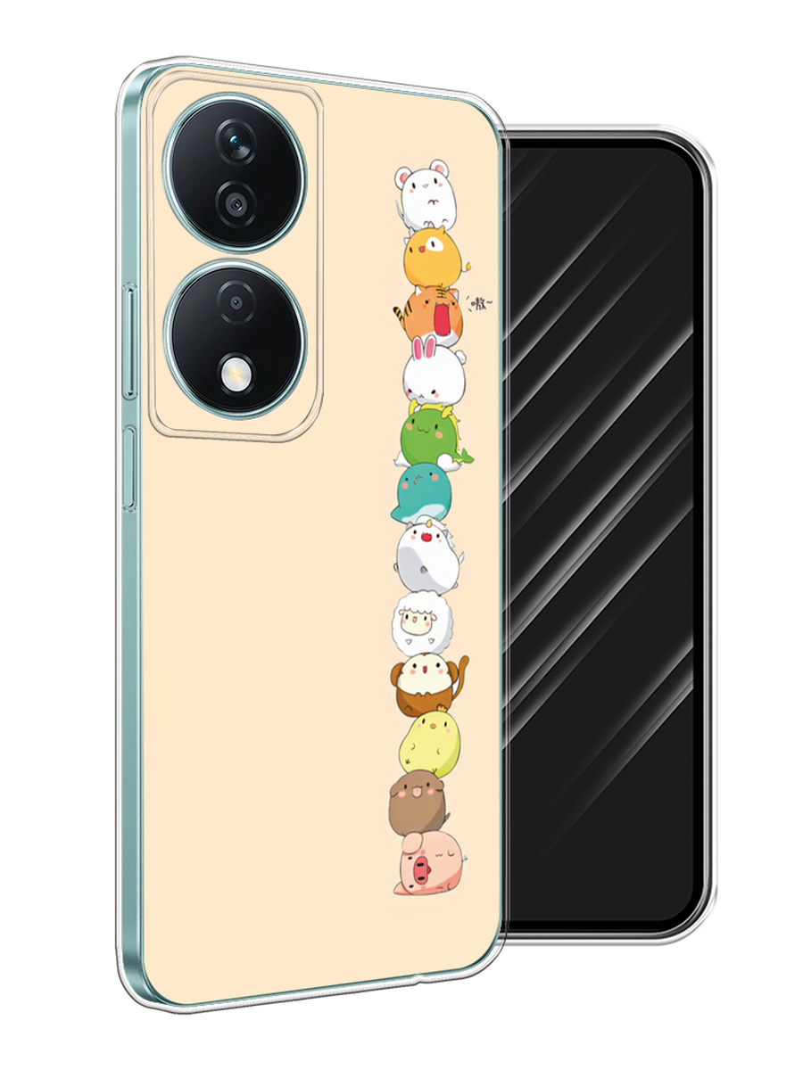 

Чехол Awog на Honor X7B "Питомцы Чиби", Желтый, 6123350-1