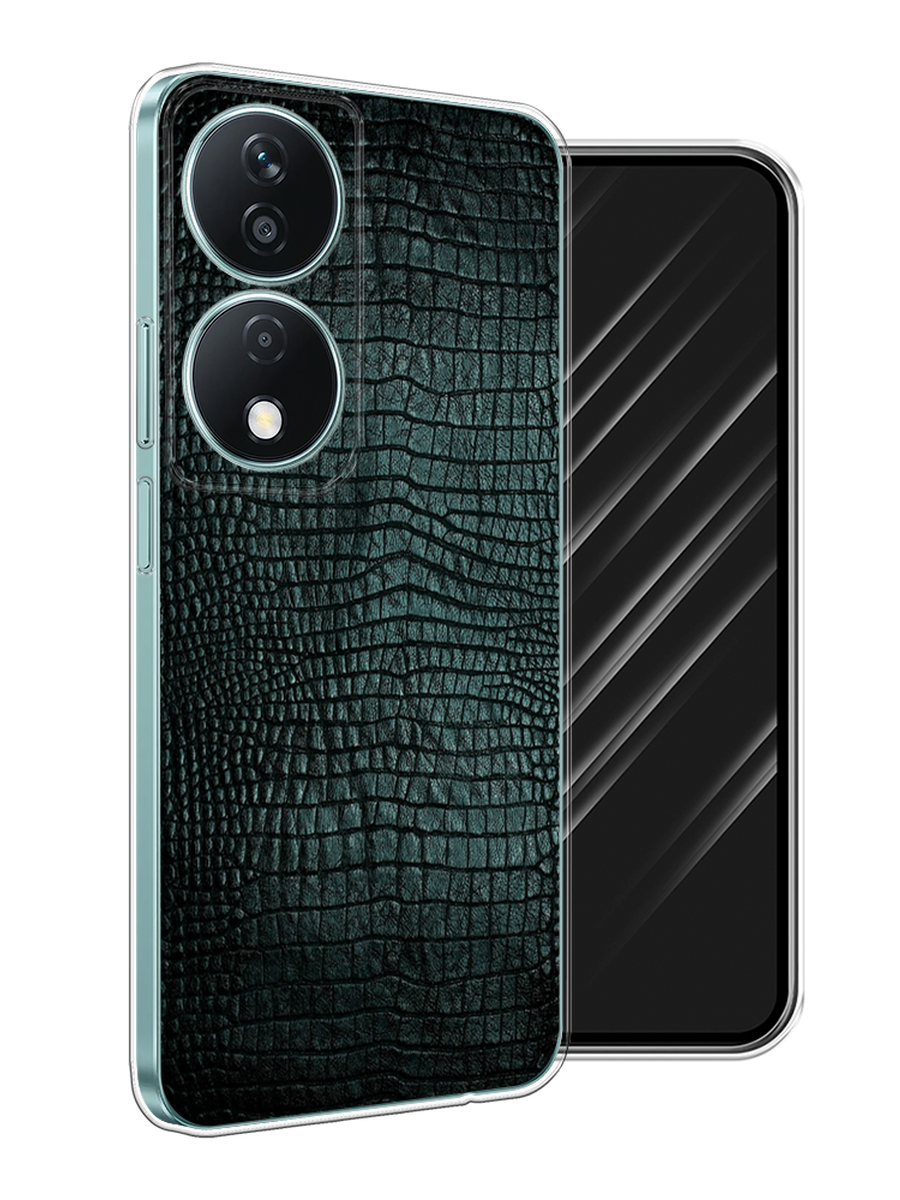 

Чехол Awog на Honor X7B "Черная змея", Черный;серый;голубой, 6123350-1